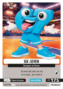 Carta collezionabile Skifidol: SIX-SEVEN, serie Promo - Cuties Peluche Six-Seven, numero 1