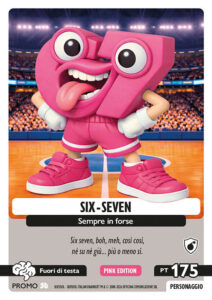 Carta collezionabile Skifidol: SIX-SEVEN, serie Promo - Cuties Peluche Six-Seven, numero 2
